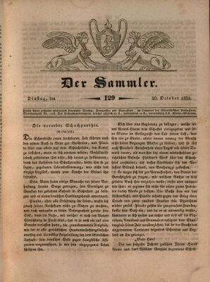 Der Sammler Dienstag 28. Oktober 1834