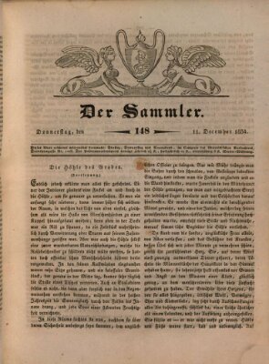 Der Sammler Donnerstag 11. Dezember 1834