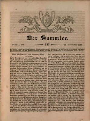 Der Sammler Dienstag 23. Dezember 1834