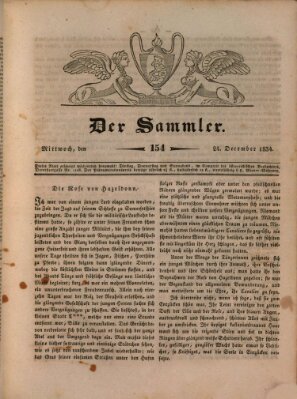 Der Sammler Mittwoch 24. Dezember 1834