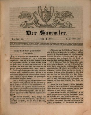 Der Sammler Dienstag 6. Januar 1835