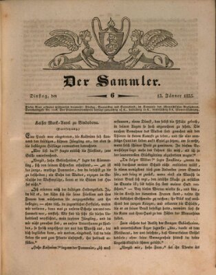 Der Sammler Dienstag 13. Januar 1835