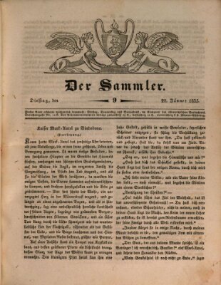 Der Sammler Dienstag 20. Januar 1835