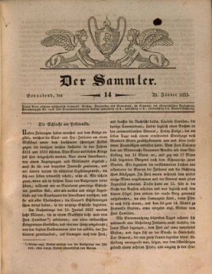 Der Sammler Samstag 31. Januar 1835