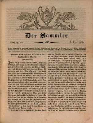 Der Sammler Dienstag 7. April 1835