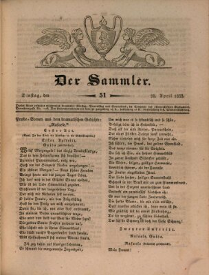 Der Sammler Dienstag 28. April 1835