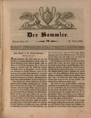 Der Sammler Donnerstag 25. Juni 1835