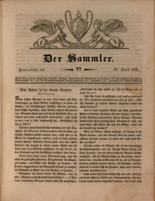 Der Sammler Samstag 27. Juni 1835