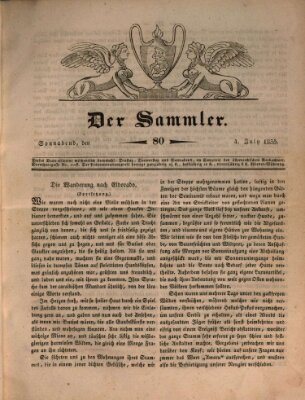 Der Sammler Samstag 4. Juli 1835