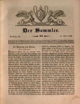 Der Sammler Dienstag 14. Juli 1835