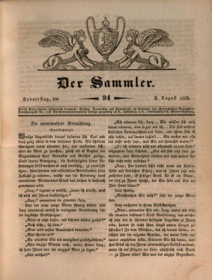 Der Sammler Donnerstag 6. August 1835