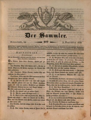 Der Sammler Samstag 5. September 1835