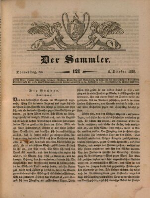 Der Sammler Donnerstag 8. Oktober 1835