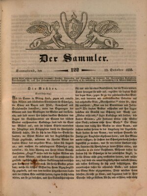 Der Sammler Samstag 10. Oktober 1835