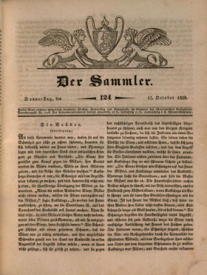 Der Sammler Donnerstag 15. Oktober 1835