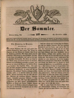 Der Sammler Donnerstag 22. Oktober 1835