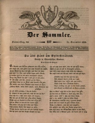 Der Sammler Donnerstag 31. Dezember 1835