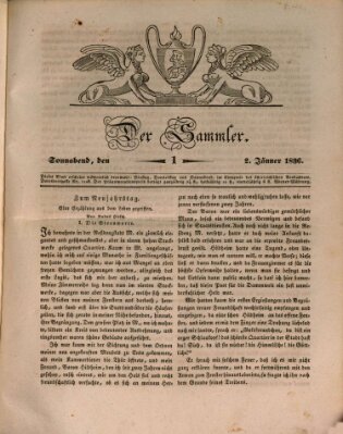 Der Sammler Samstag 2. Januar 1836