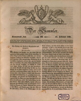 Der Sammler Samstag 27. Februar 1836