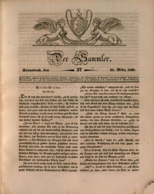 Der Sammler Samstag 26. März 1836