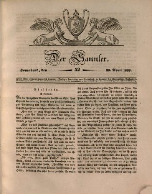 Der Sammler Samstag 30. April 1836