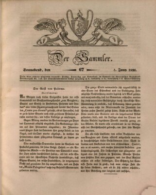 Der Sammler Samstag 4. Juni 1836