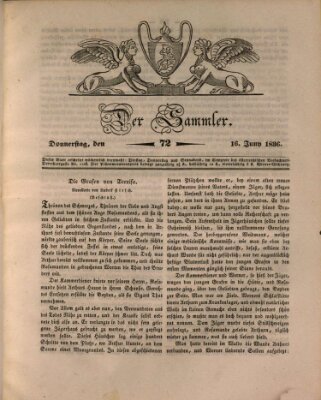 Der Sammler Donnerstag 16. Juni 1836