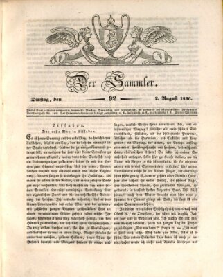 Der Sammler Dienstag 2. August 1836