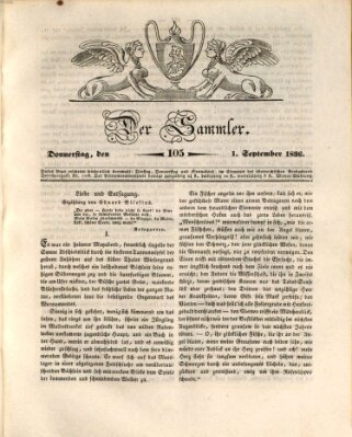 Der Sammler Donnerstag 1. September 1836