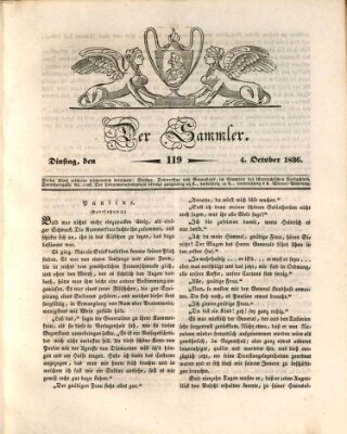 Der Sammler Dienstag 4. Oktober 1836