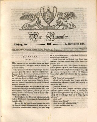 Der Sammler Dienstag 1. November 1836