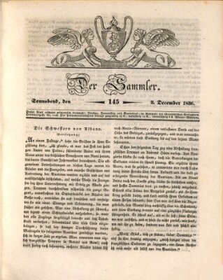 Der Sammler Samstag 3. Dezember 1836