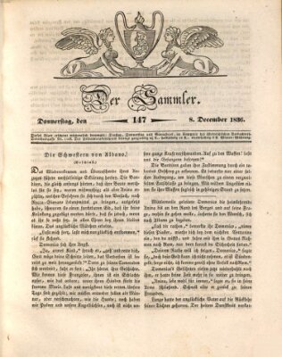 Der Sammler Donnerstag 8. Dezember 1836