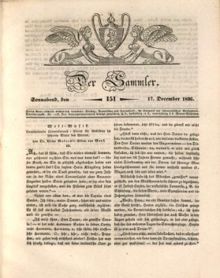 Der Sammler Samstag 17. Dezember 1836