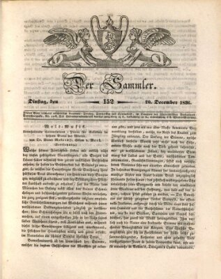 Der Sammler Dienstag 20. Dezember 1836