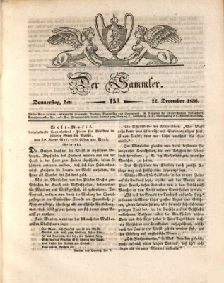 Der Sammler Donnerstag 22. Dezember 1836