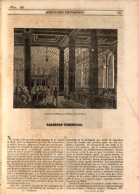 Semanario pintoresco español Sonntag 16. Oktober 1836