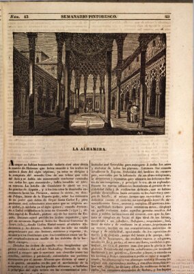 Semanario pintoresco español Sonntag 22. Januar 1837