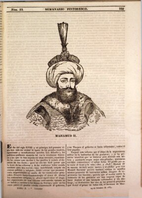 Semanario pintoresco español Sonntag 29. Oktober 1837