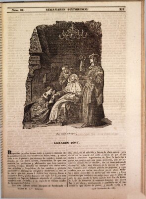 Semanario pintoresco español Sonntag 19. November 1837