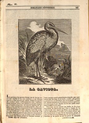 Semanario pintoresco español Sonntag 4. Februar 1838