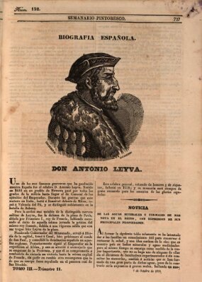 Semanario pintoresco español Sonntag 7. Oktober 1838