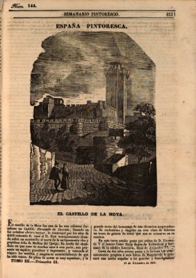 Semanario pintoresco español Sonntag 30. Dezember 1838