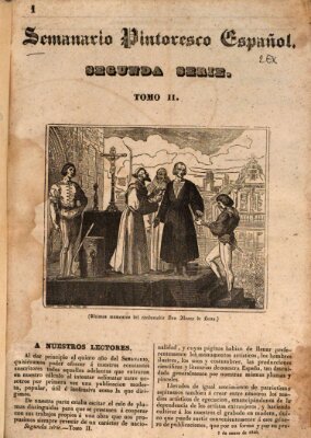 Semanario pintoresco español Sonntag 5. Januar 1840