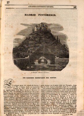 Semanario pintoresco español Sonntag 5. Juli 1840