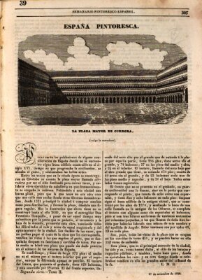 Semanario pintoresco español Sonntag 27. September 1840