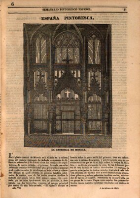 Semanario pintoresco español Sonntag 6. Februar 1842