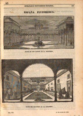 Semanario pintoresco español Sonntag 23. Oktober 1842