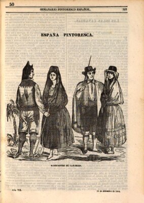 Semanario pintoresco español Sonntag 11. Dezember 1842