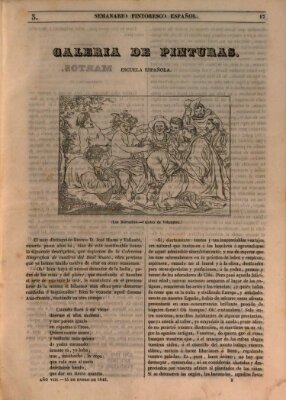 Semanario pintoresco español Sonntag 15. Januar 1843